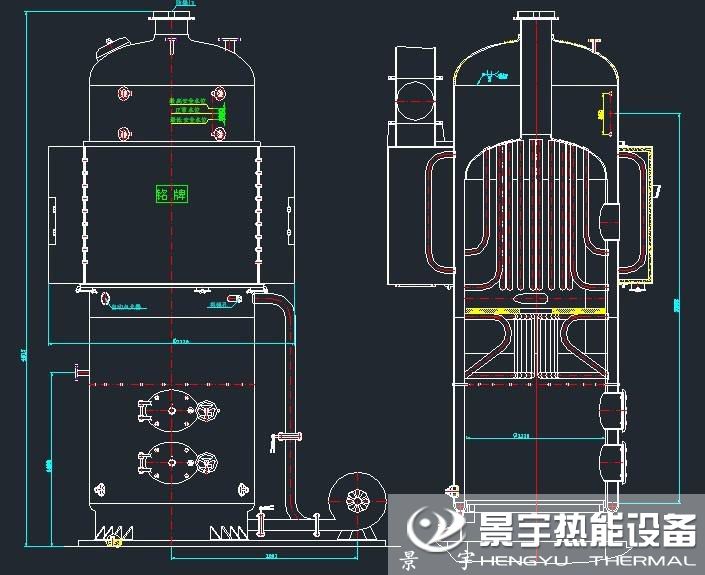 立式水管蒸汽锅炉结构图